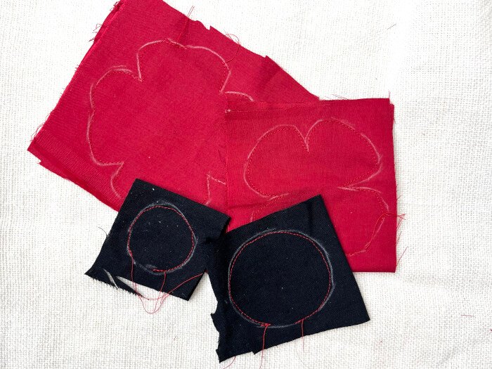 Sewing the Remembrance Day poppy