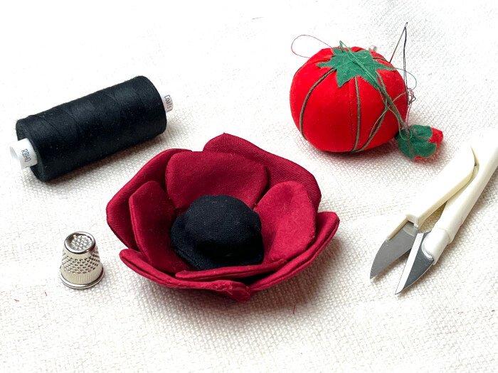 How to sew Remembrance Day poppy pin – Beginner Friendly