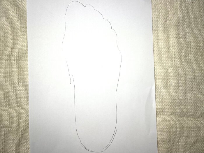 Outline of the foot
