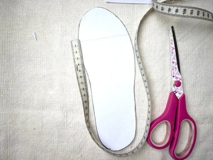 Measuring the length of the side panel