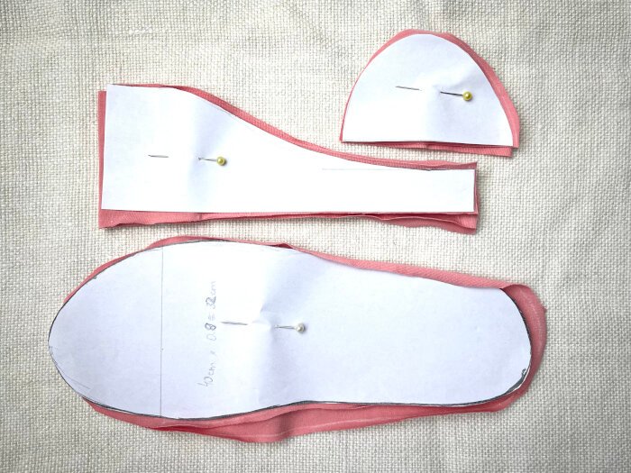 All pattern pieces cut out