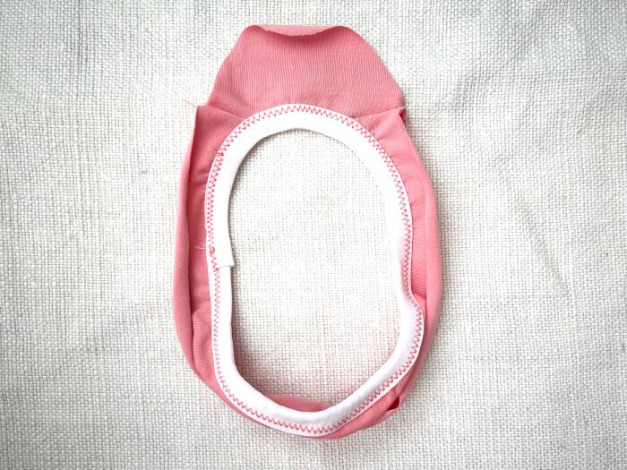 Attaching the fold over elastic 