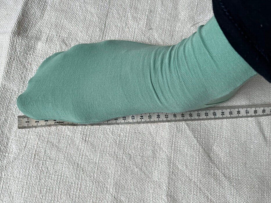 How to Draft and Sew Socks at Home: Easy DIY Guide Measuring the length of the foot to sew socks at home