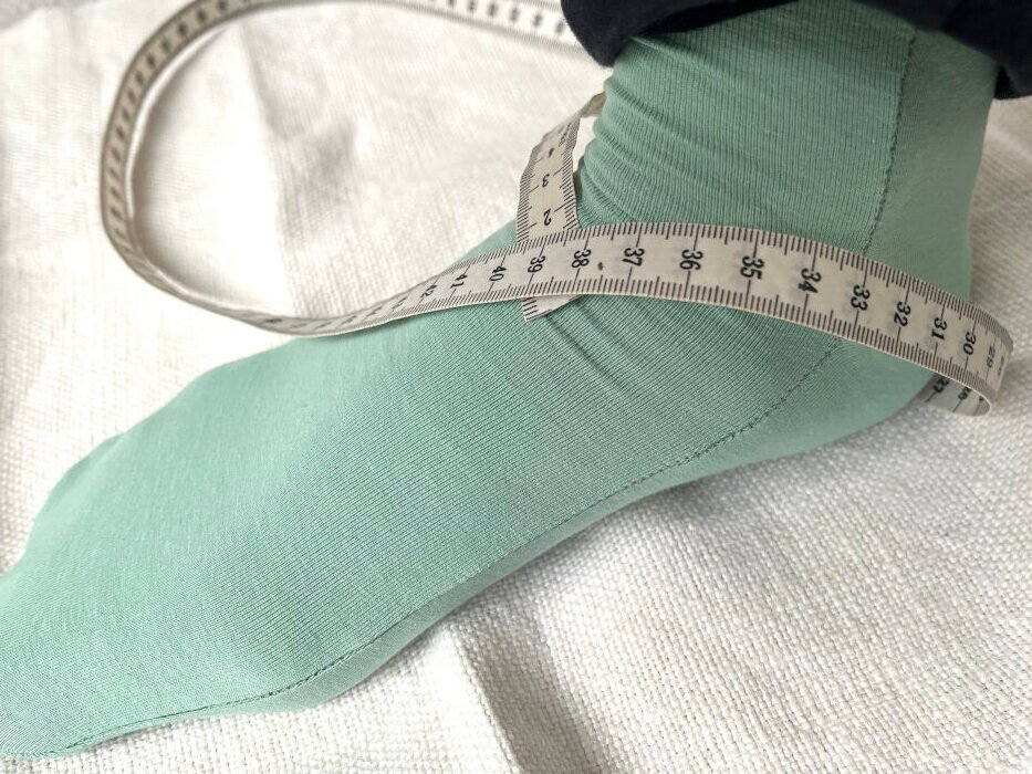 How to Draft and Sew Socks at Home: Easy DIY Guide Measuring the width of the foot