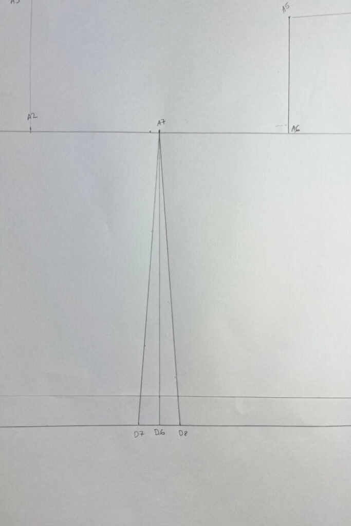Waste shaping on the bodice blocks.