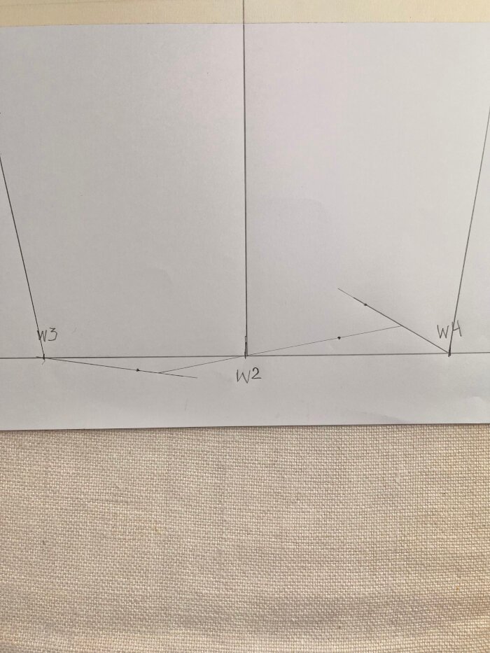 Using a protractor to angle the wrist line for a smooth sleeve block finish.