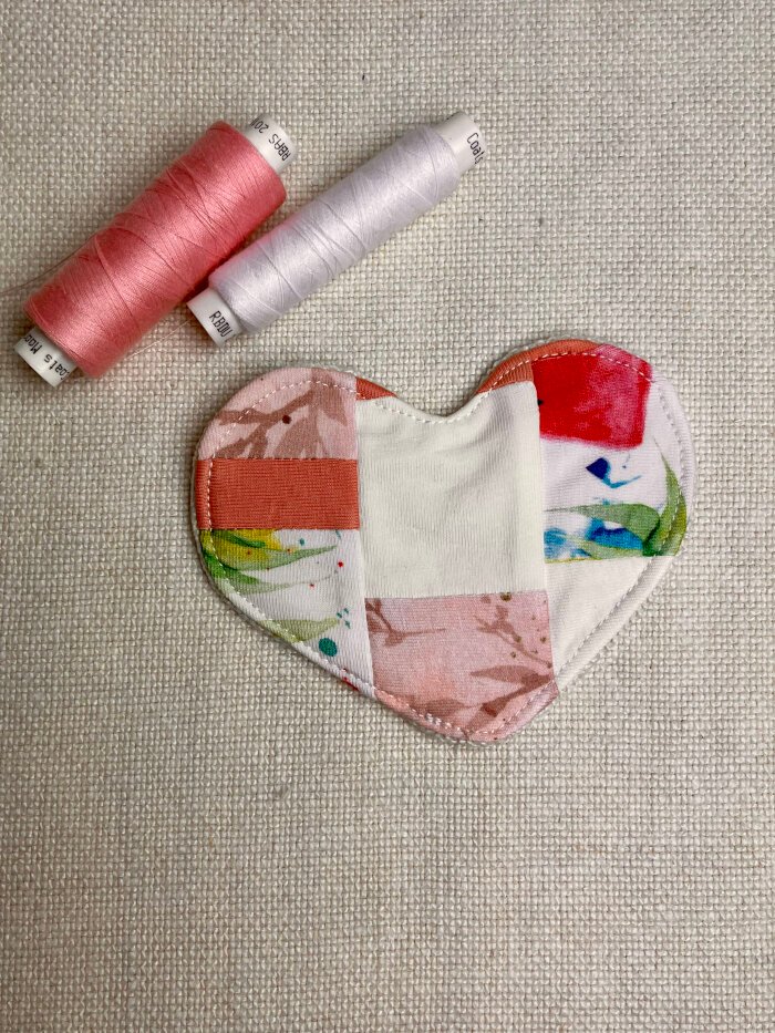 How to Sew a Heart Shaped Fabric Coaster from Scraps – Easy Valentine’s Day DIY