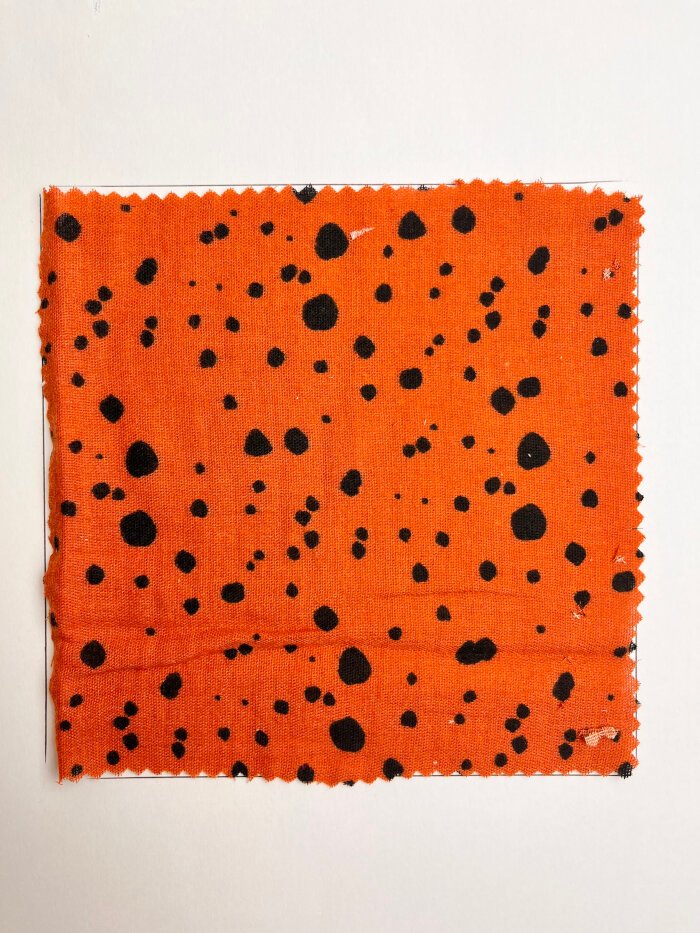 Cotton muslin fabric after prewashing showing texture change