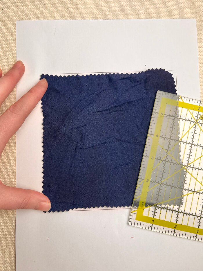 Rayon fabric prepared for delicate washing before sewing