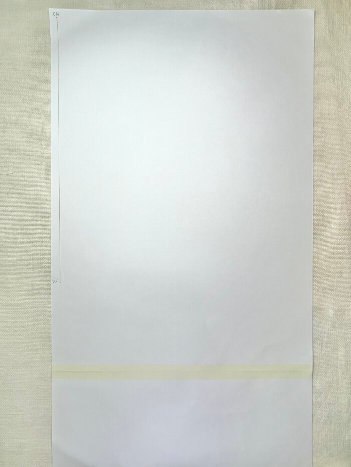 Marking vertical measurement on a T-shirt bodice block for waist.