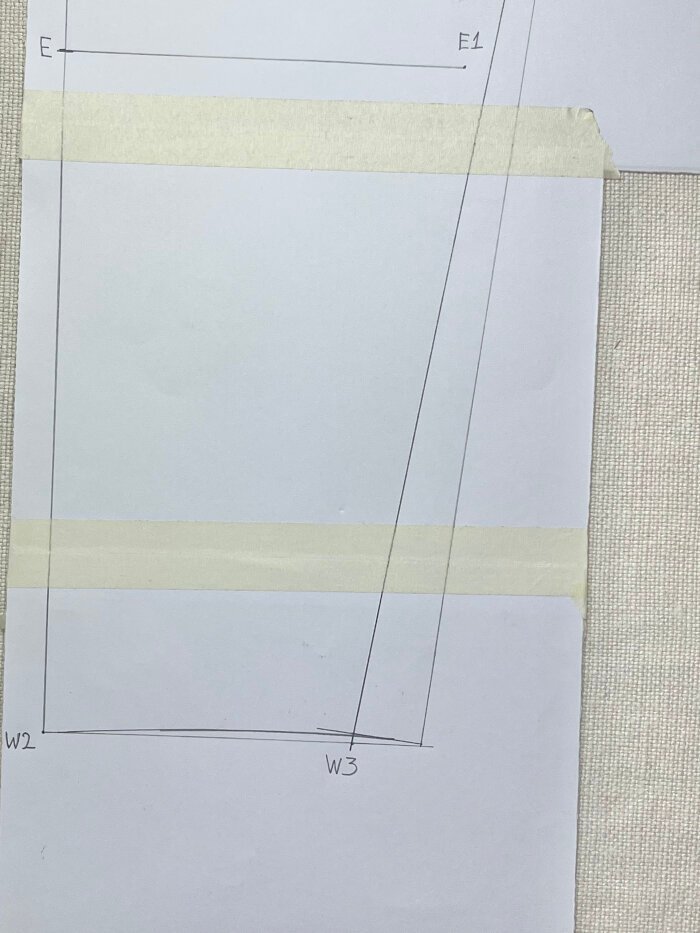 Smoothing wrist line on t-shirt sleeve pattern for clean hem finish