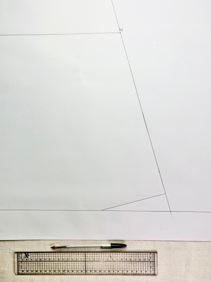 Correcting the hemline on an A-line skirt pattern