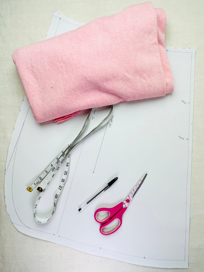 How to Draft a Wrap Skirt Sewing Pattern from an A-Line Block (Beginner Pattern Drafting Tutorial) Finished wrap skirt pattern drafted from an A-line skirt block