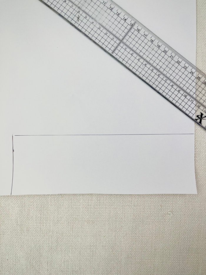 Drafting a knit T-shirt neckband pattern using neckline measurements