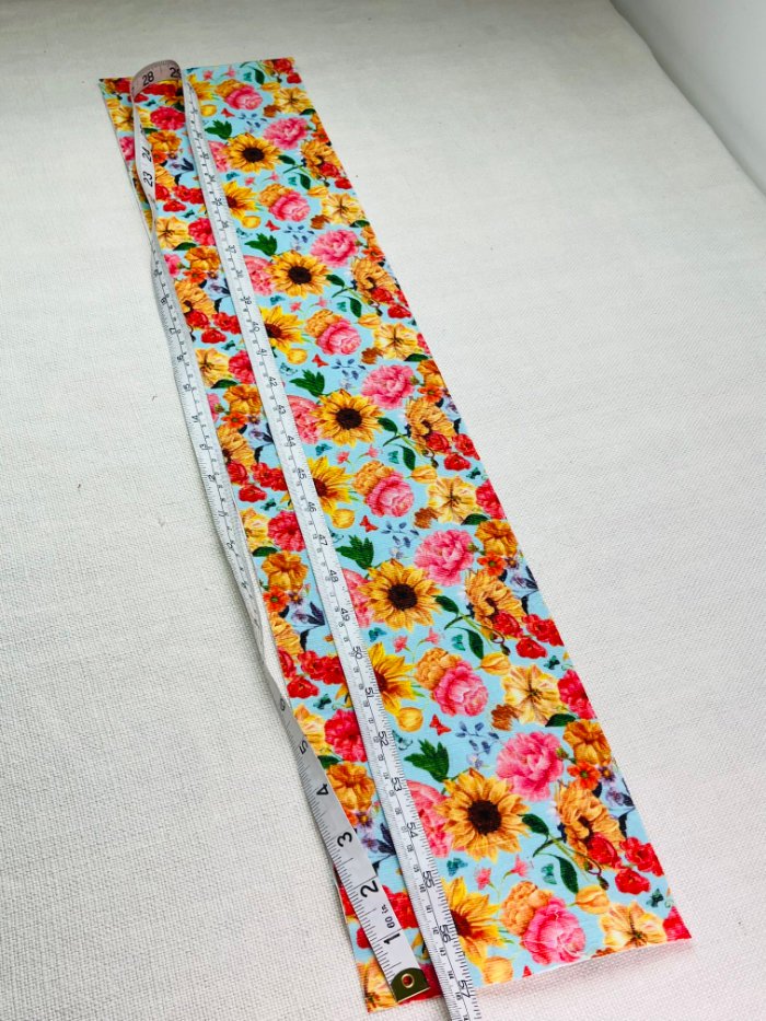 How to Sew a Hair Scrunchie: 4 Easy Methods Using Less Fabric (Beginner-Friendly) Measuring the total length of the fabric strip