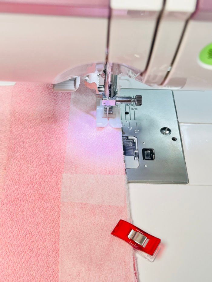 How to Sew a Wrap Skirt from an A-Line Skirt Block (Beginner) Sewing waistband to wrap skirt waistline with extended tie sections hanging free