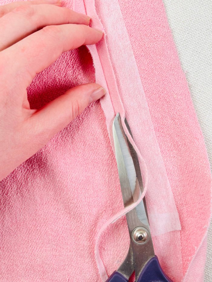 How to Sew a Wrap Skirt from an A-Line Skirt Block (Beginner) Trimming the seam allowance that is closer to the waistband