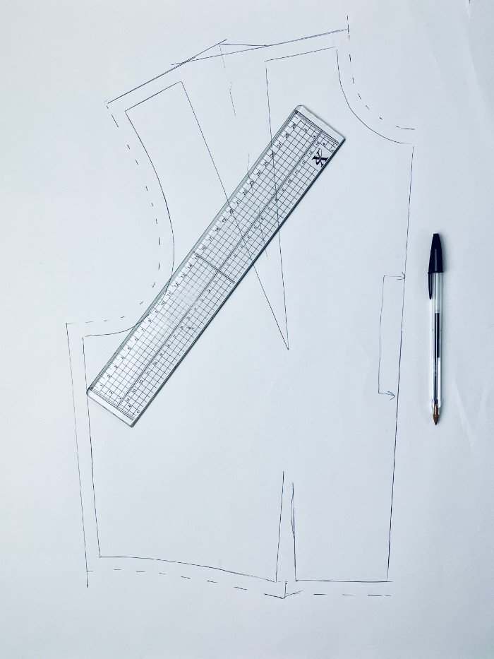 How to Add Seam Allowances to Sewing Patterns (Drafting & Fabric Cutting Guide)