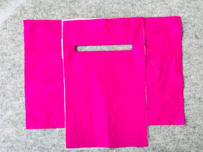 Turning welt pocket opening to create clean edge