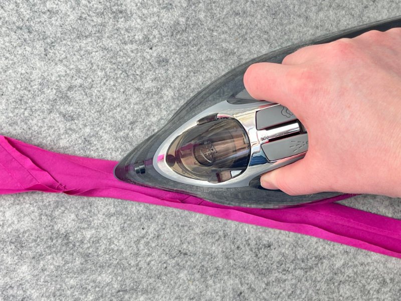 How to Make Bias Binding (Step-by-Step Tutorial for Beginners) Folding raw edges inward to create single fold bias tape without bias tape maker.