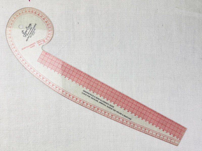 Sewing Pattern Drafting Tools You Actually Need French curve ruler for drawing armholes, necklines and sleeve caps in pattern drafting
