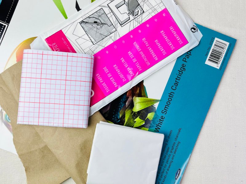 Sewing Pattern Drafting Tools You Actually Need Large paper sheets, pattern paper, tissue paper and crafts paper used for drafting custom garment sewing patterns