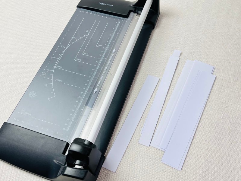 How to Draft a Button Stand (Step-by-Step Pattern Drafting Tutorial) Paper strips cuts for button stand visual aesthetics testing