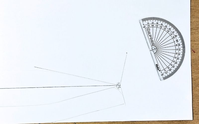 straight angle with collar front edge created