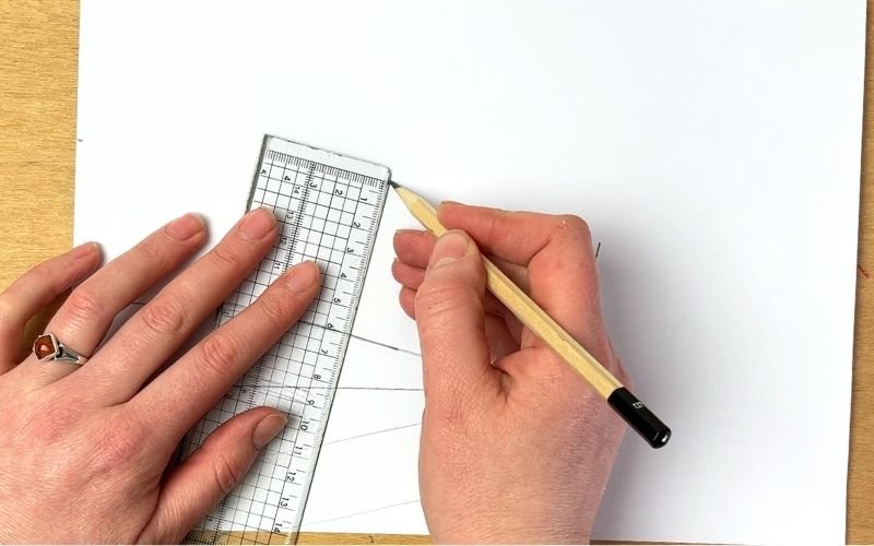 marking collar fall height when drafting shirt collar pattern