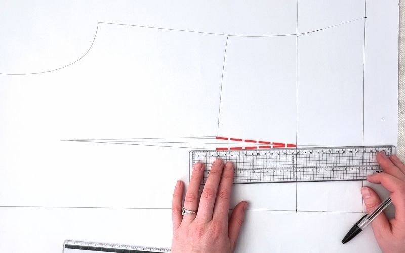 How to Modify a Basic Bodice Block for a Shirt Pattern (Step-by-Step) shaping back dart for improved shirt fit