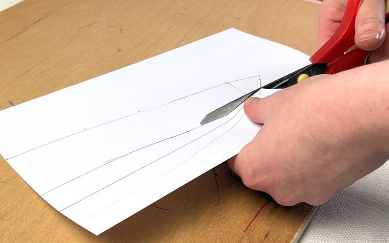 cutting out the collar sewing pattern