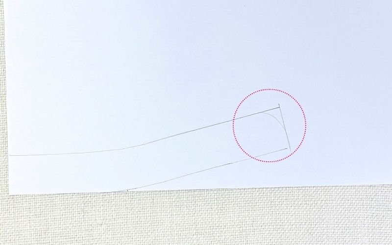 straightening the centre front line of the collar stand