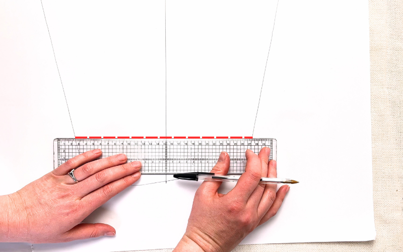 Shortening sleeve length for a shirt sleeve pattern