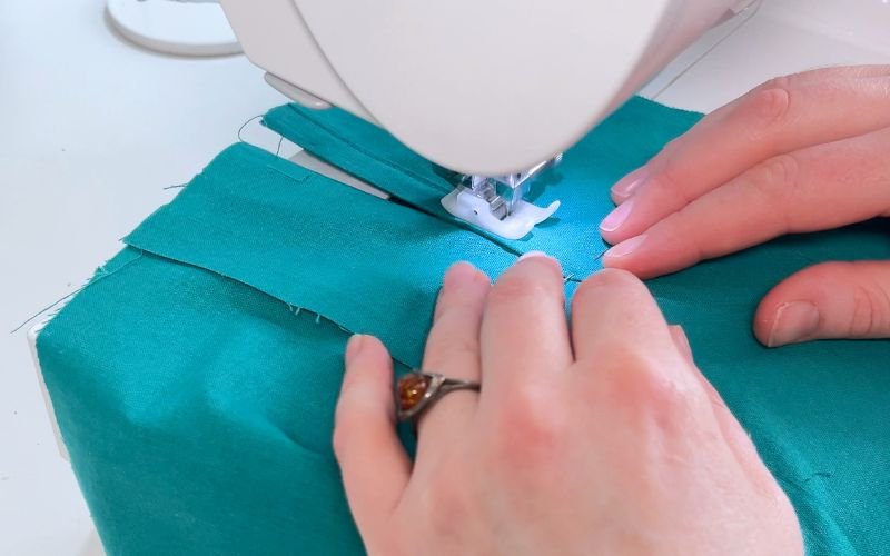 Stitching inner sleeve placket to create clean hidden finish