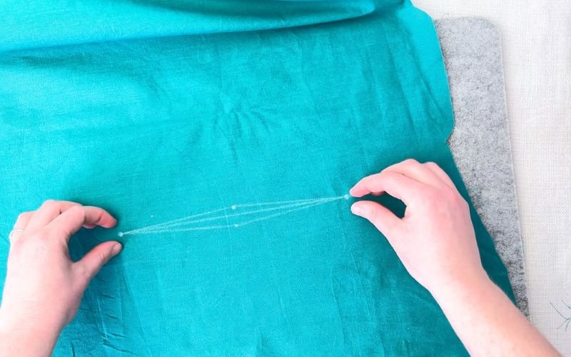 How to Sew Darts on a Shirt: Precise Marking, Transfer and Sewing Tutorial adding fold line for perfectly matched up dart legs