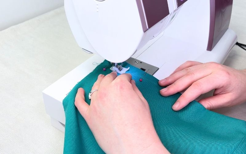 How to Sew Darts on a Shirt: Precise Marking, Transfer and Sewing Tutorial sewing open dart from base to tip on sewing machine for smooth finish