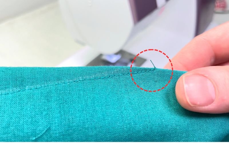 How to Sew Darts on a Shirt: Precise Marking, Transfer and Sewing Tutorial dart tip finished with a double knot to secure threads