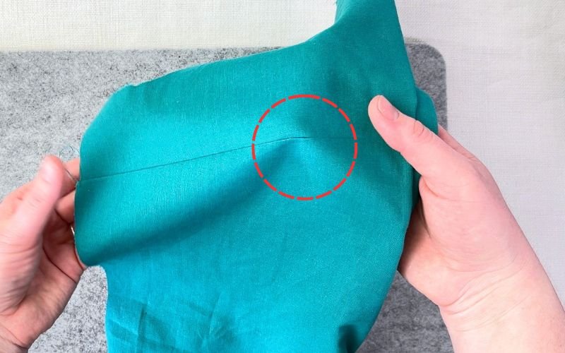 How to Sew Darts on a Shirt: Precise Marking, Transfer and Sewing Tutorial perfectly sewn dart without a pucker or messy lump at the tip