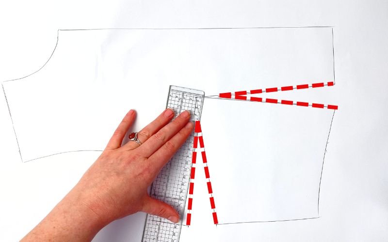 Reposition the dart points at the bust apex