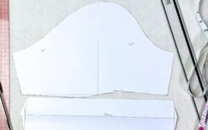 How to Draft Short Sleeve Pattern - Step by Step Short sleeve sewing pattern drafted from a basic sleeve block with adjusted sleeve hem and sleeve opening