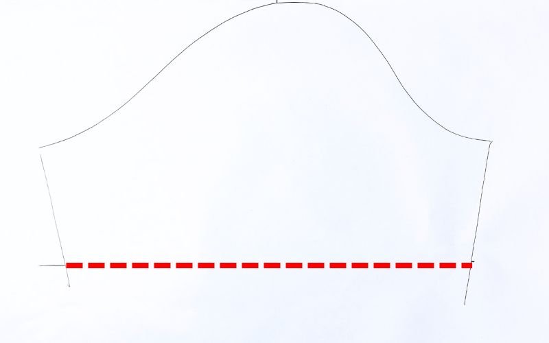 Drawing sleeve hemline